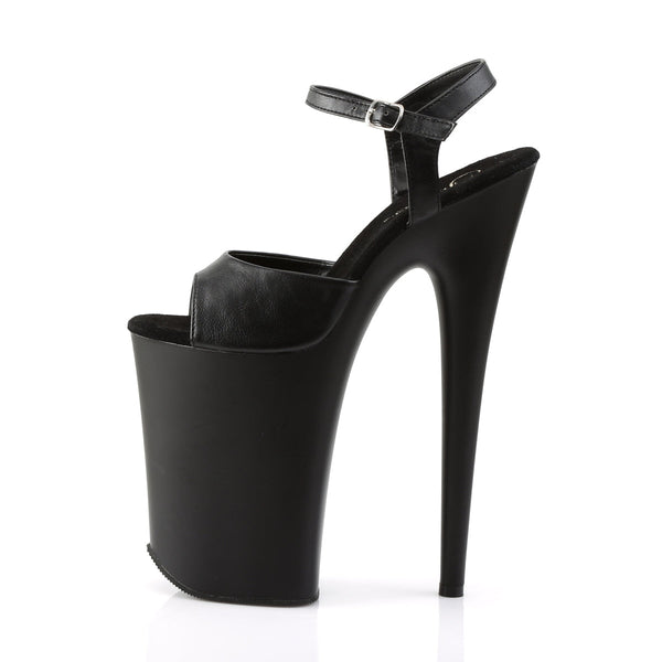 INFINITY-909 Plateau Sandaletten Schwarz Matt von Pleaser – Ansicht 3