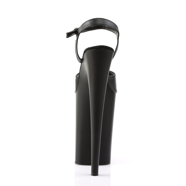 INFINITY-909 Plateau Sandaletten Schwarz Matt von Pleaser – Ansicht 4
