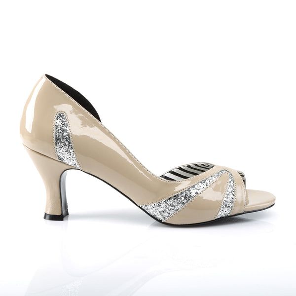 JENNA-03 Sandaletten Pumps beige von Pleaser Pink Label – Ansicht 5