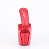 JUBILANT-01 Plateau Peeptoe Pantoletten - Rot Lack von Pleaser – Ansicht 2