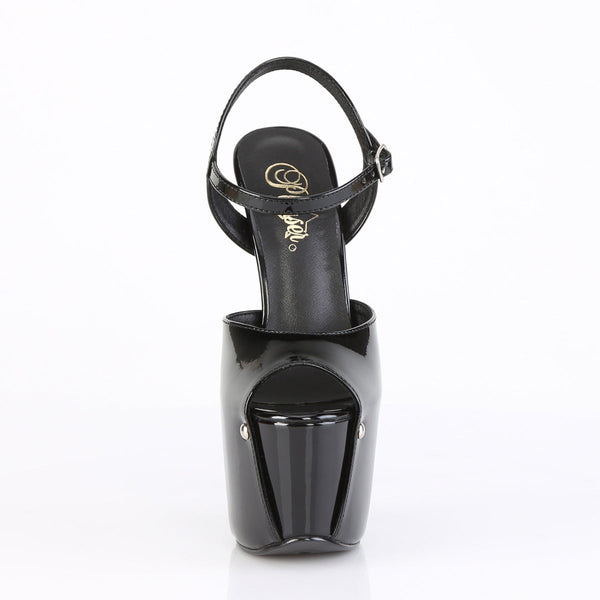 JUBILANT-09 Plateau Sandaletten Schwarz von Pleaser – Ansicht 2
