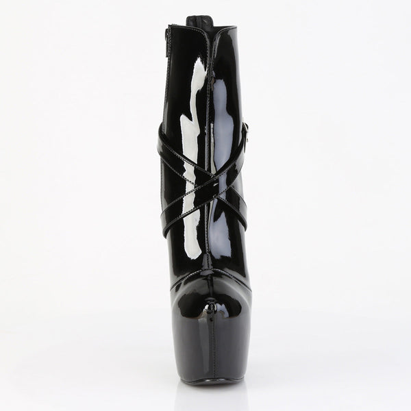 JUBILANT-1011 Plateau Stiefeletten Schwarz Lack von Pleaser – Ansicht 2