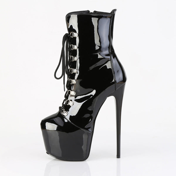 JUBILANT-1014 Plateau Stiefeletten Schwarz Lack von Pleaser – Ansicht 3