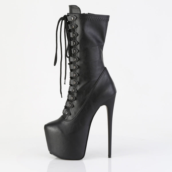 JUBILANT-1048 Plateau Stiefeletten Schwarz Matt von Pleaser – Ansicht 3