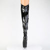 JUBILANT-3006 Plateau Overkneestiefel Schwarz Lack von Pleaser – Ansicht 4