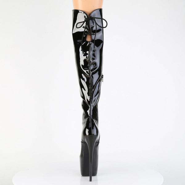 JUBILANT-3012 Plateau Stiefel Schwarz Lack von Pleaser – Ansicht 4