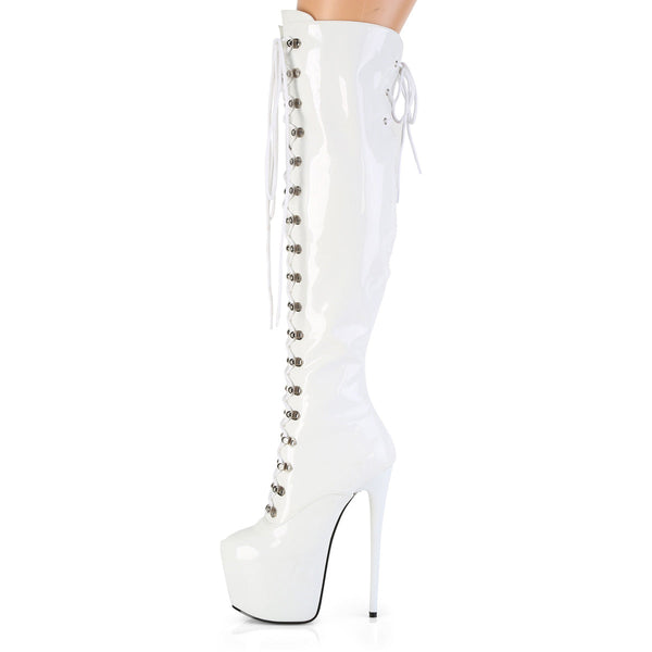 JUBILANT-3012 Plateau Stiefel Weiß von Pleaser – Ansicht 3
