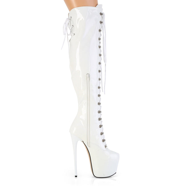 JUBILANT-3012 Plateau Stiefel Weiß von Pleaser – Ansicht 5