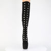 JUBILANT-3012FS Plateau Stiefel Schwarz Velour von Pleaser – Ansicht 2