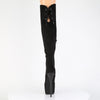 JUBILANT-3012FS Plateau Stiefel Schwarz Velour von Pleaser – Ansicht 4