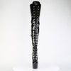 JUBILANT-4012 Overkneestiefel Plateauschuhe Schwarz von Pleaser – Ansicht 2