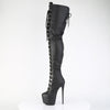 JUBILANT-4012 Overkneestiefel Plateauschuhe Schwarz von Pleaser – Ansicht 3