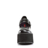 KERA-08 Plateau Schuh schwarz matt Mary Janes von DemoniaCult – Ansicht 2