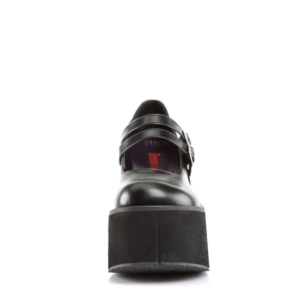KERA-08 Plateau Schuh schwarz matt Mary Janes von DemoniaCult – Ansicht 2