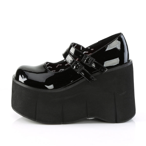 KERA-08 Plateau Schuh schwarz Lack Mary Janes von DemoniaCult – Ansicht 3