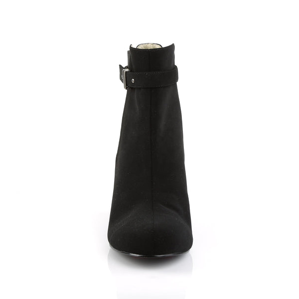 KIMBERLY-102 Stiefeletten Schwarz Samt von Pleaser Pink Label – Ansicht 2