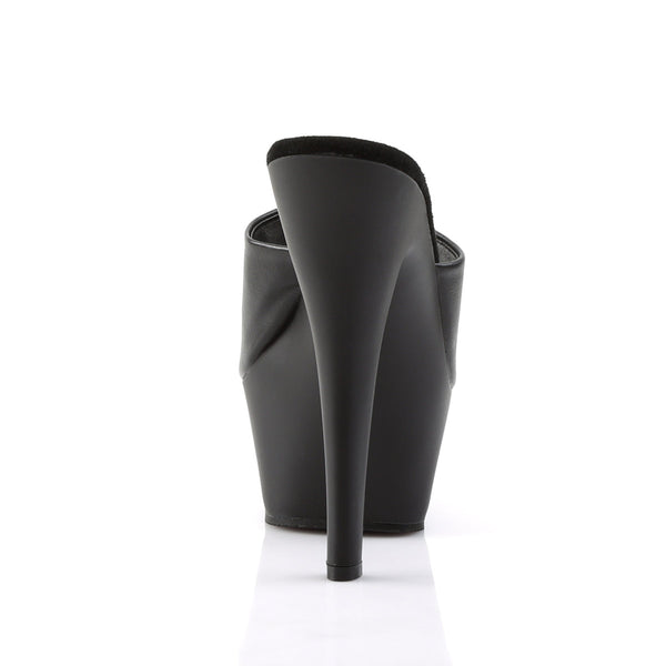 KISS-201 Plateau Pantoletten Matt Schwarz von Pleaser – Ansicht 4
