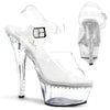 KISS-208LS Plateau Sandaletten schwarz von Pleaser