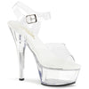 KISS-208VL Plateau Sandaletten transparent von Pleaser