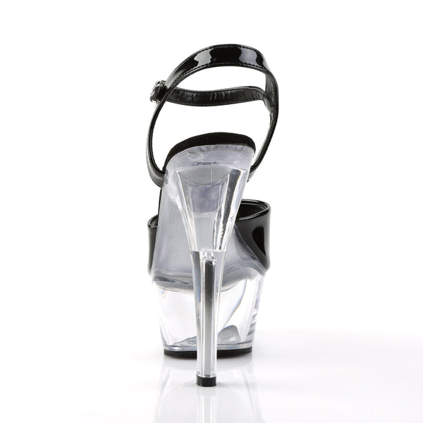 KISS-209 Plateau Sandaletten Schwarz/Transparent von Pleaser – Ansicht 4