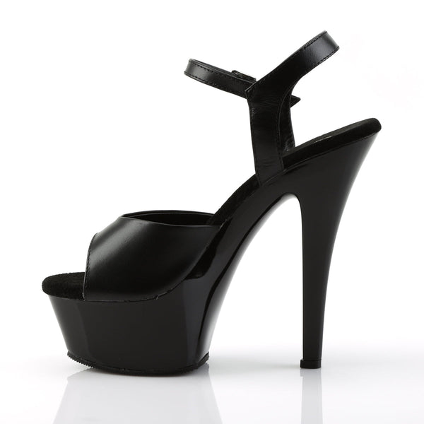 KISS-209 Plateau Sandaletten Schwarz von Pleaser – Ansicht 3