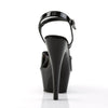 KISS-209 Plateau Sandaletten Lack Schwarz von Pleaser – Ansicht 4