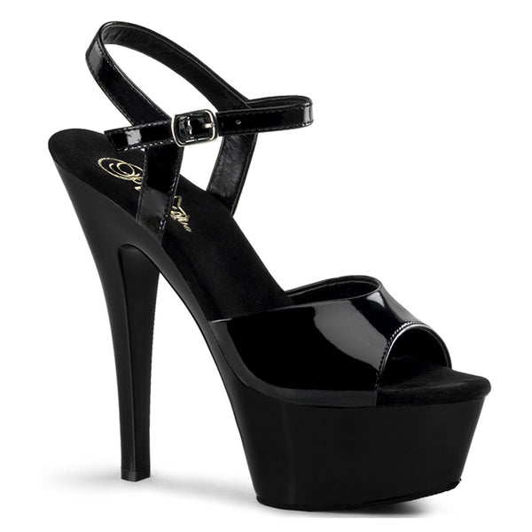 KISS-209 Plateau Sandaletten Lack Schwarz von Pleaser