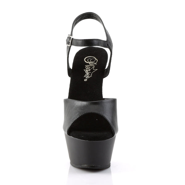 KISS-209 Plateau Sandaletten Matt Schwarz von Pleaser – Ansicht 2