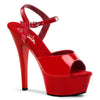 KISS-209 Sandalette Plateauschuhe Rot von Pleaser