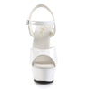 KISS-209 Plateau Sandaletten Lack Weiß von Pleaser – Ansicht 2