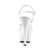 KISS-209 Plateau Sandaletten Lack Weiß von Pleaser – Ansicht 4