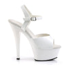 KISS-209 Plateau Sandaletten Lack Weiß von Pleaser – Ansicht 5