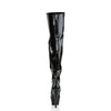 KISS-3010 Plateau Overknee Stiefel - Schwarz von Pleaser – Ansicht 4
