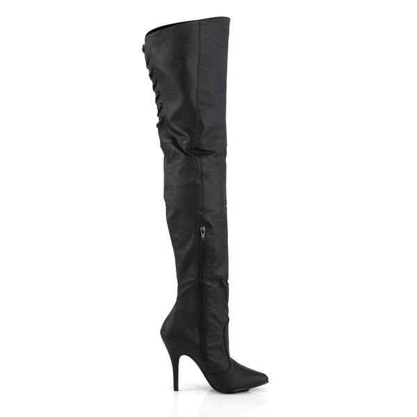LEGEND-8899 Overknee Stiefel Schwarz Echtleder von Pleaser – Ansicht 5