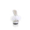 LIP-101-8 Plateau Pantoletten Weiß/Transparent von Fabulicious – Ansicht 2