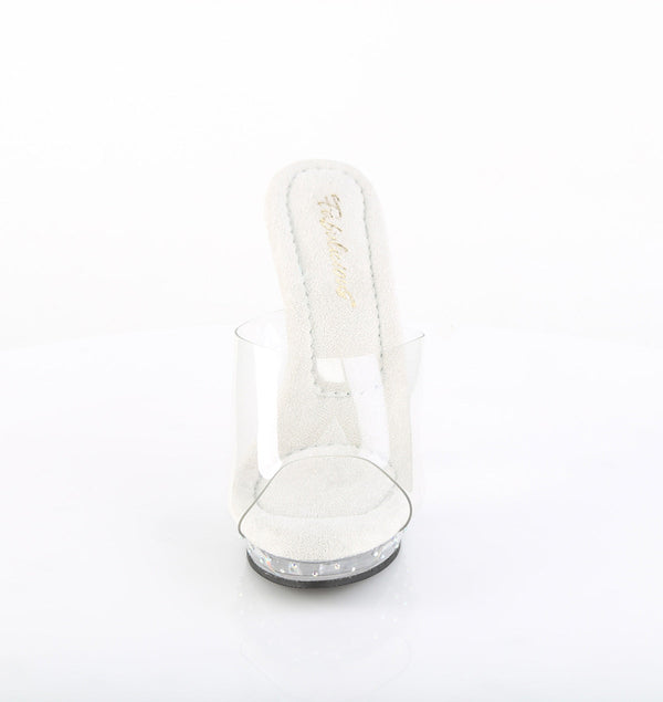 LIP-101CAS Plateau Pantoletten Glitzer von Fabulicious – Ansicht 2
