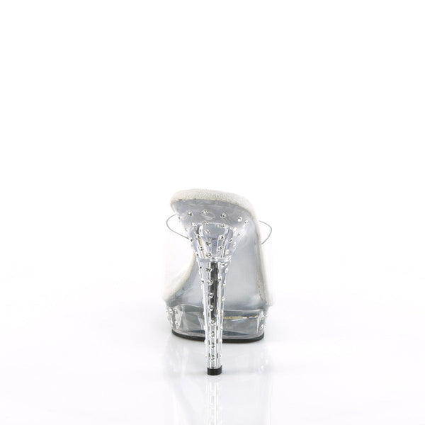 LIP-101SDT Plateau Pantoletten Transparent von Fabulicious – Ansicht 4