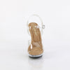 LIP-108 Plateau Sandaletten Transparent/Beige | Fabulicious