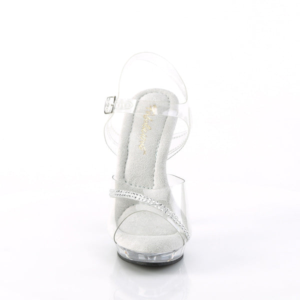 LIP-108R Plateau Sandaletten Transparent von Fabulicious – Ansicht 2