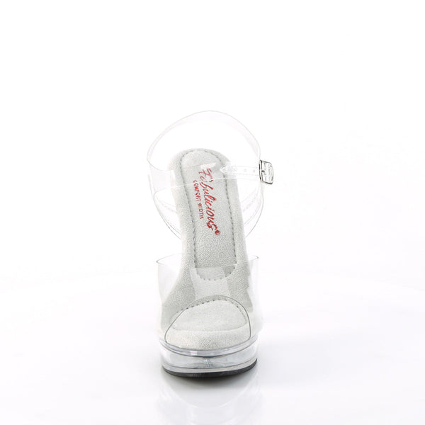 MAJESTY-508 High Heels Sandaletten - Transparent von Fabulicious – Ansicht 2