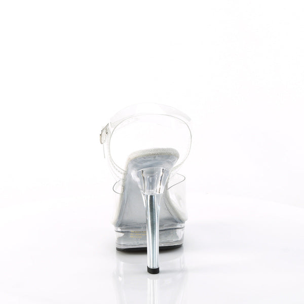 MAJESTY-508 High Heels Sandaletten - Transparent von Fabulicious – Ansicht 4