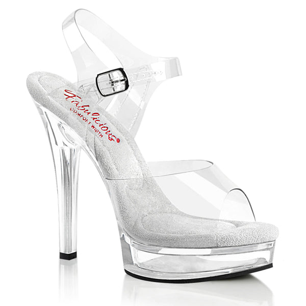MAJESTY-508 High Heels Sandaletten - Transparent von Fabulicious