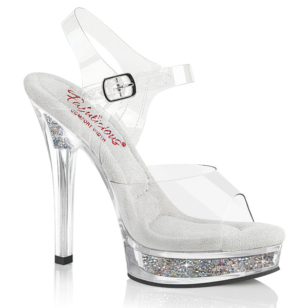 MAJESTY-508RSI Sandalette Transparent von Fabulicous