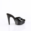 MARTINI-501 Plateau Pantoletten Schwarz Lack von Pleaser – Ansicht 5