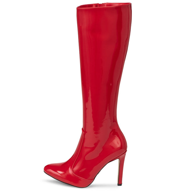 Michael Soul DONNA - Klassische Stiletto Stiefel in rot lack SALE