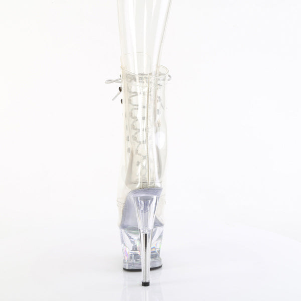 MOON-1021C-DIA - Plateau Stiefeletten - Transparent von Pleaser – Ansicht 4