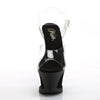 MOON-708 Plateau High Heels Sandaletten - Schwarz von Pleaser – Ansicht 2