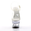 MOON-708DM Plateau Sandaletten klar/transparent von Pleaser – Ansicht 2