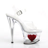 MOON-708HRS Plateau Sandaletten Transparent von Pleaser – Ansicht 5