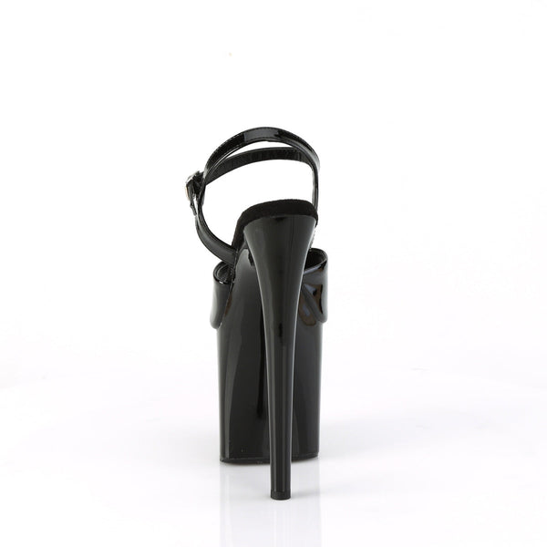 NAUGHTY-809 Plateau Sandaletten - Schwarz von Pleaser – Ansicht 4